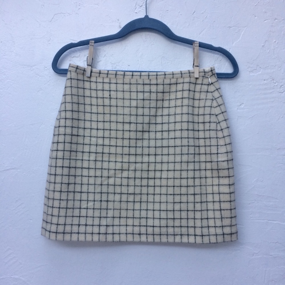 Madewell Broadway & Broome Zipline Wool Skirt NWT